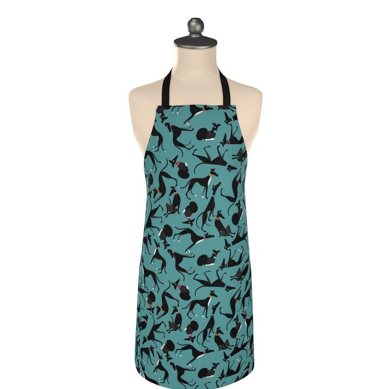 Black & White Hound Loungers - TURQUOISE APRON - The Hound LoungeAprons