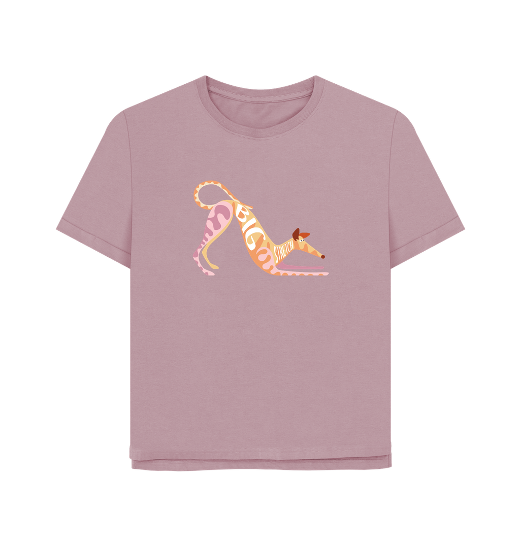 Mauve Printed T-shirt Front
