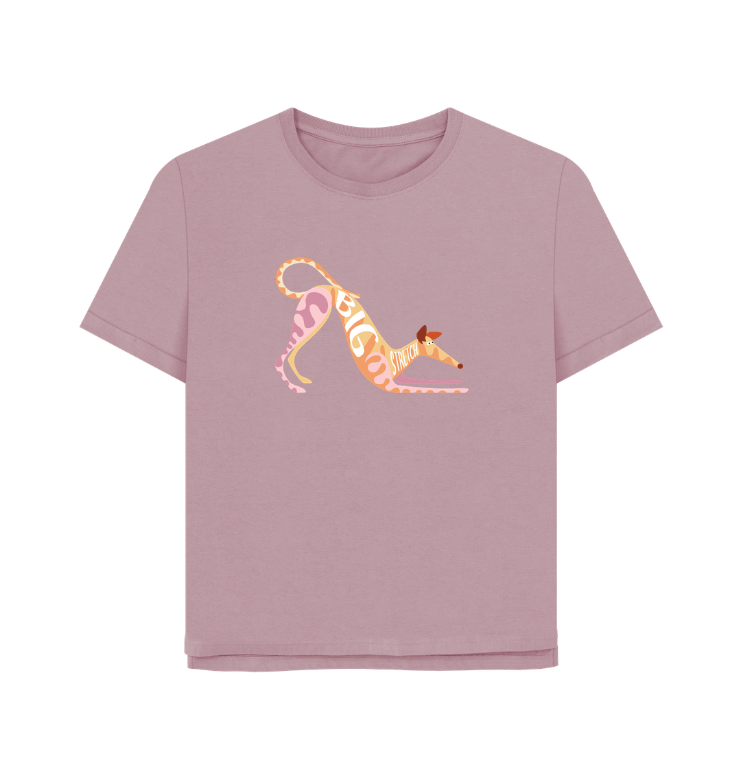 Mauve Printed T-shirt Front