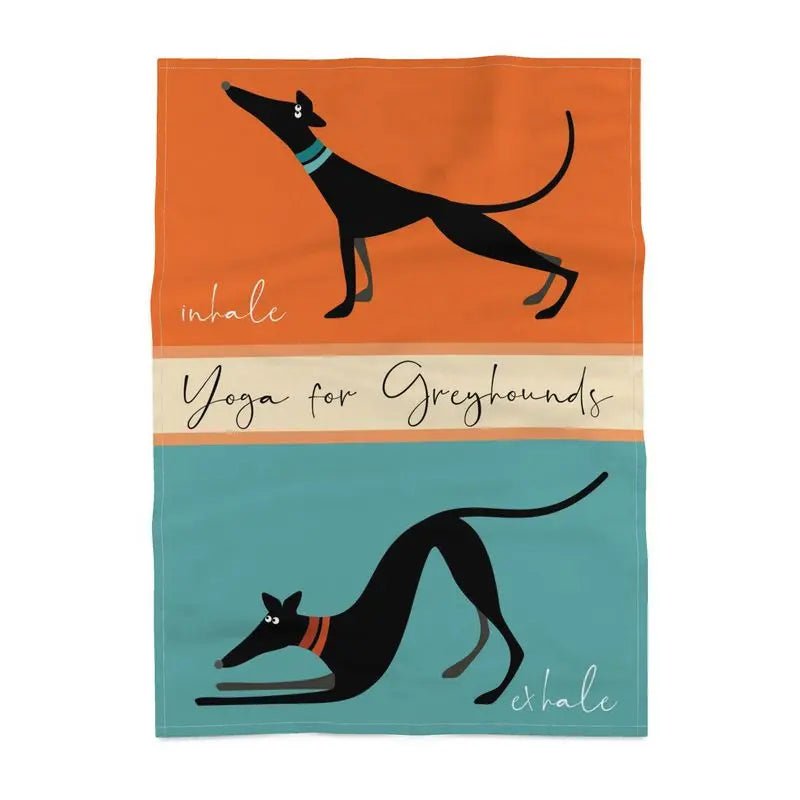 Greyhound Yoga - Tea Towel - The Hound LoungeTea Towels