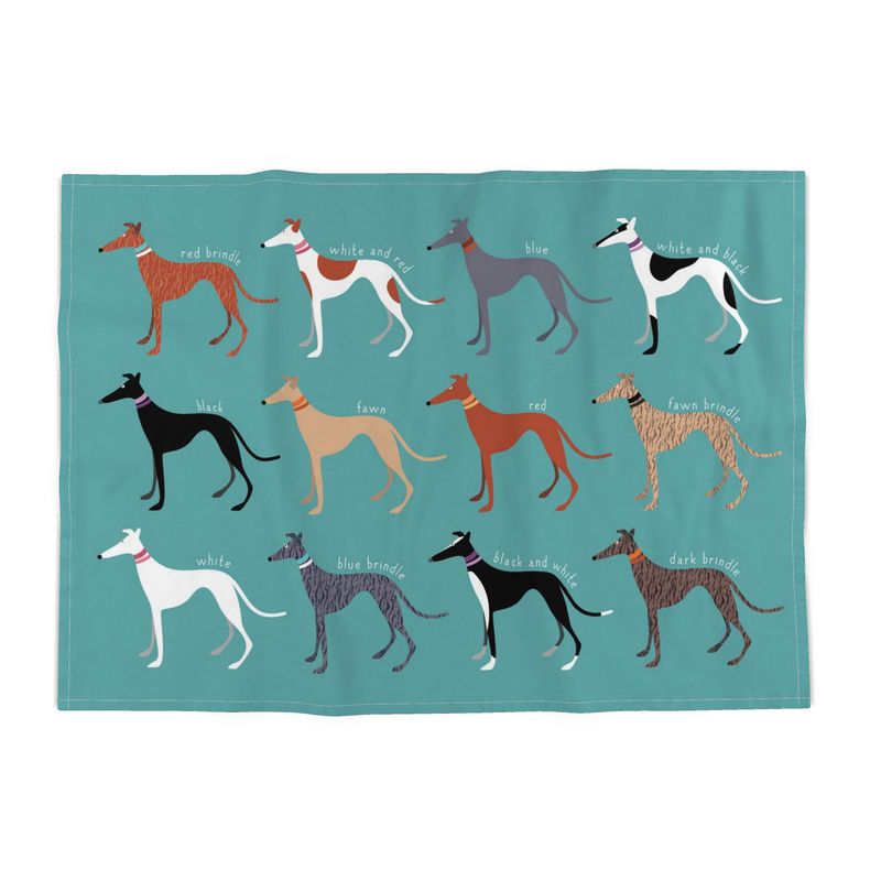 Hound Lounger Friends - Tea Towel TURQUOISE - The Hound LoungeTea Towels