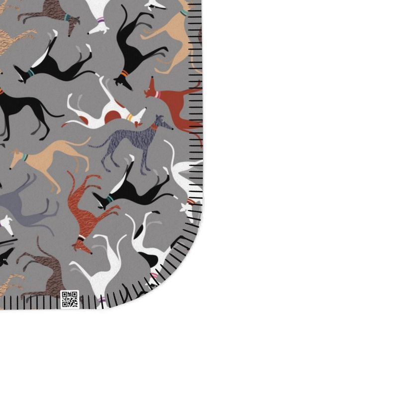 Hound Loungers Friends - Fleece Blanket GREY - The Hound LoungeSingle Layer Blankets