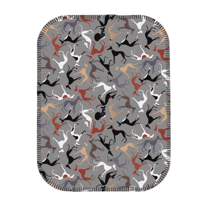 Hound Loungers Friends - Fleece Blanket GREY - The Hound LoungeSingle Layer Blankets
