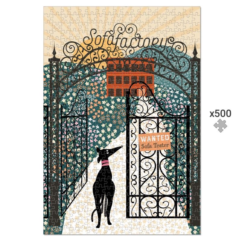Wanted Sofa Tester - 500 Piece Jigsaw Puzzle - The Hound LoungeJigsaw Puzzle