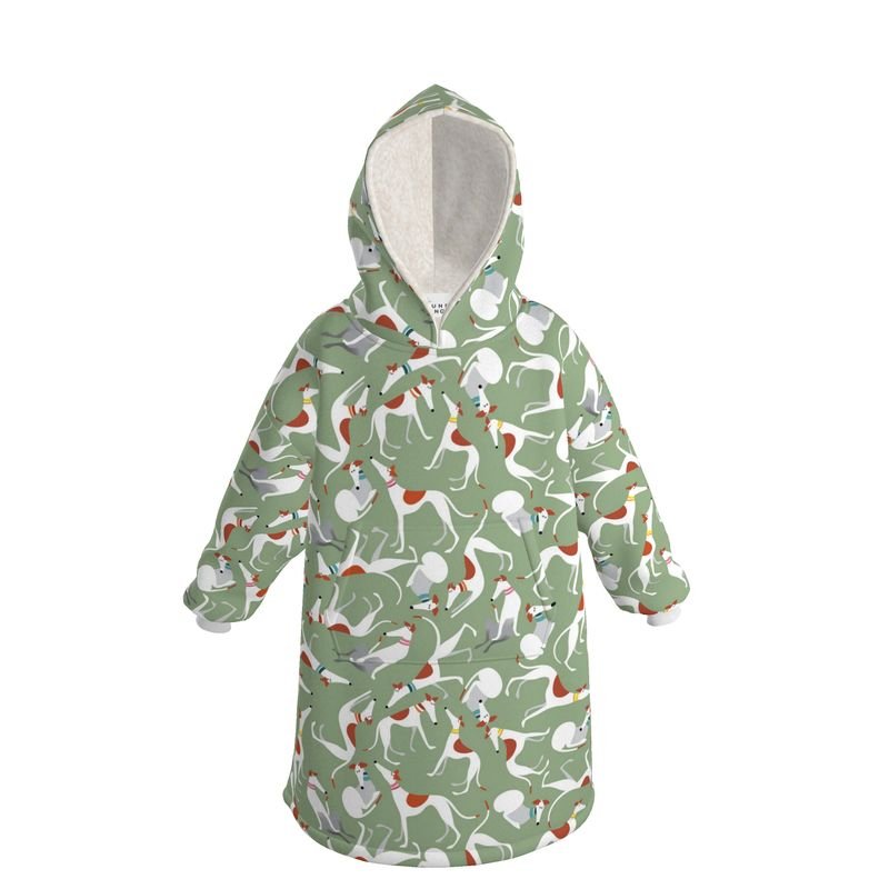 White & Red Hound Loungers - SAGE Hoodie Blanket - The Hound LoungeHoodie Blanket