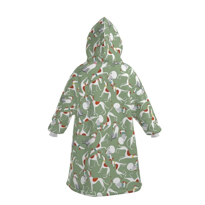 White & Red Hound Loungers - SAGE Hoodie Blanket - The Hound LoungeHoodie Blanket