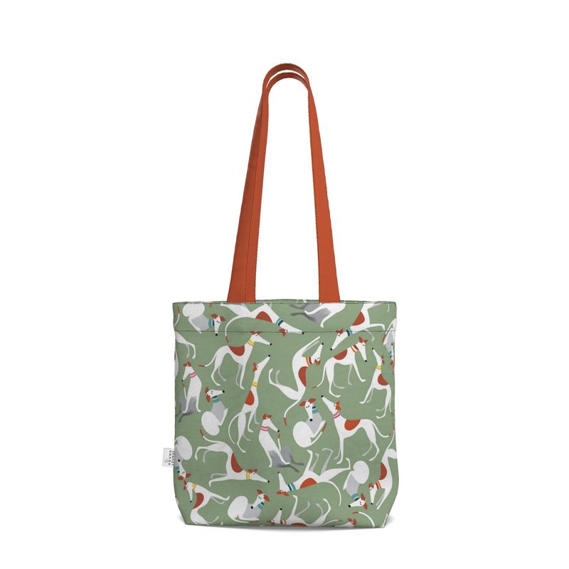 White & Red Hound Loungers - SAGE Tote Shopping Bag - The Hound LoungeEveryday Tote Bag